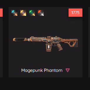 Free Vp Overdrive Vandal Magepunk Phantom 355 VP in Account Silver 3 Rank Unverified Account Email Changeable - Image 4