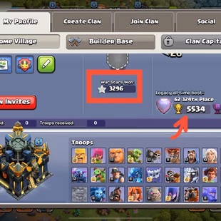 🔥3300 Stars war  Clash of Clans TH17 - Max Heroes🔥 - Full Access - Safe - Instant Delivery - Lifetime Warranty - Image 3