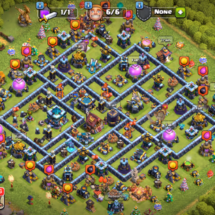 !FULLY MAX TH13!! NC/-500 GEM! XP-160 PURCHASE OFF 75!! HEROES 75-75-50-50-25!! MAGIC ITEMS! SKINS  - Image 1