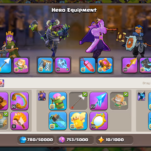 [F1]💙 RAREST ANIME SKIN SET 💙 TH-18 MAX DEFENCE | HERO 105-105-95-80-55-14 | SOLID EPIC EQUIPMENT | HELPER LVL 4-3-7 - Image 6