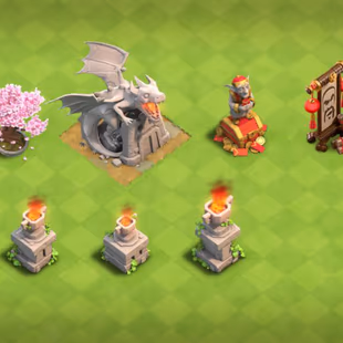 🔥DOUBLE DRAGON🔥GOBLIN STATUE - TH 18 - ALL MAXED HERO- HIGH EQUIPMENT - RARE DECORATION - BH MAX - FREE RENAME-266 MED - Image 4