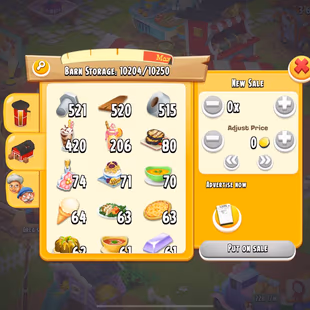 LEVEL 158 [] DIAMONDS 1081 [] BARN 10250 [] SILO 3850 [] VOUCHERS  [] COINS 3.6 M [] MAINLAND UNLOCKED - Image 4