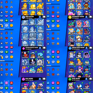 90k TROPHIES 🌟 GOLDEN MORTIS 🌟 78MAX POWER BRAWLER | 100 BRAWLER UNLOCK | 66 HYPERCHARGE | 416 SKIN | RENAME AVAILABLE - Image 6