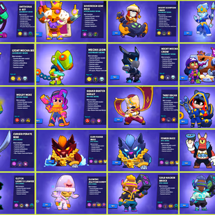 🔥47500 Trophy Full Max Acc🔥AntiVirus 8-Bit Skin Thief Edgar [] 86 Max Brawler [] 40 Hyper Charged || 210 Skins [] - Image 5