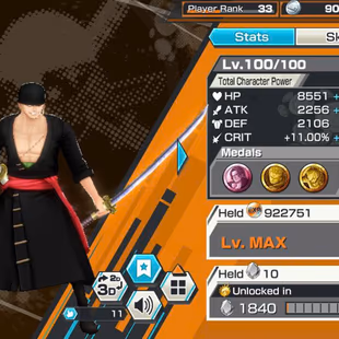 BR665-IOS+Android-6 Ex Meta Max(Garp Skin+Sabo+Kuzan+Shank v4+Zoro+Lucci)+Good Medal+Support 152+S-Hawk Max+Jabra Max - Image 7