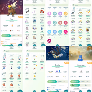 1912 Level 70 Eternatus Shiny GMax Charizard x3 (2 has Rare Dark Skies Background) Uxie100 Mesprit100 - Image 3