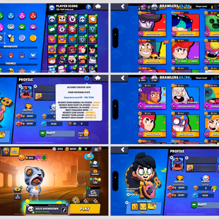 CR + BS | 2019 Account | 20101 Trophies | Mythic Skin | 89 Skins | 10 BS Max | 18 Max Win Streak | 65 Brawlers | Instant - Image 1