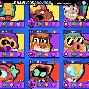 Master Ranked 3 👑 | Full Brawler | Full Maxed🌟 | Full Hayper | 408Skins | OG Skins & Pins | The More... - Image 8