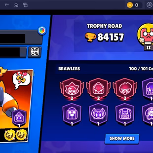 361 SKINS | 84.100 TROPHIES | 100 BRAWLERS | 42 HYPERCHARGE | 48 MAX | 54 PRESTIGE | 36 BUFFIES - Image 5