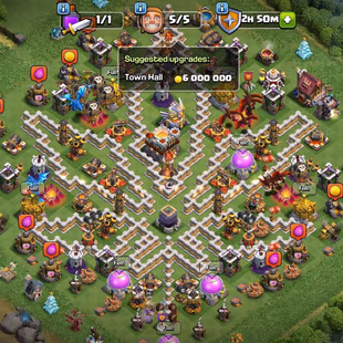 🔥FULLY MAX TH-11🔥[7EPIC-S.BALL-F.BALL-D.CROWN] | HERO-50-50-30-20 | RENAME FREE | LOW PRICE  - Image 2