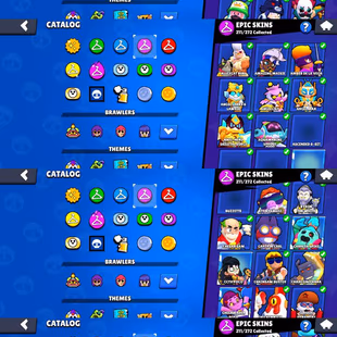 🏆88K TROPHY|💪56 MAX|44 HYPER|60 GEM|18K MAX POWER POINT|470 TOTAL SKIN|21 LEGENDARY OLD BRAWL PASS SKINS|211 EPIC SKIN - Image 4