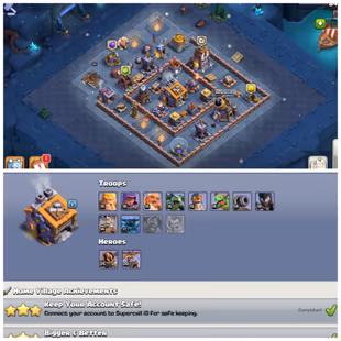 TH14 Near Max : XP 156 | 4 Epic Equipments : 190 Starry Ores | Heroes: BK71 : AQ71 : MP43 : GW50 : RC20 |  - Image 5