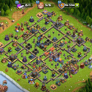 233 🔥 Best deal | Th18 black defence  max 🔥 best equipment | [ heros-95-100-60-75-48 ] | strong troops | nc yes - Image 1