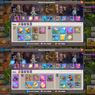 [CHRISTMAS SALE] TH17 FULLY MAXED | XP 237 | CROSSOVER SCENERY| HERO 100-100-90-75-50 | NICE EQUIPMEMENT WITH 13 EPIC - Image 5