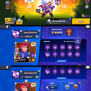 111k TROPHY ALL TIME HIGH 🌟CHALLENGER COLT🌟 TRIXIE COLLETTE | MASTER 2025 | 101 MAX BRAWLER | 87 HYPERCHARGE |499 SKIN - Image 2