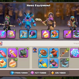 🔥TH 18 NEAR MAX🔥XP 286-HERO 100-105-76-50-EPIC SB[MAX] EB[MAX] GG 26 RS 26 FA 20 FB 20 AF 20-NEAR MAX DEFENSE-NC 500 - Image 6