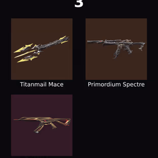 NA - LVL 17 - Unranked - 1 Knife - 3 Skins (Spent6,500 VP) Titanmail Mace, Primordium Spectre, XEROFANG Vandal - Image 1