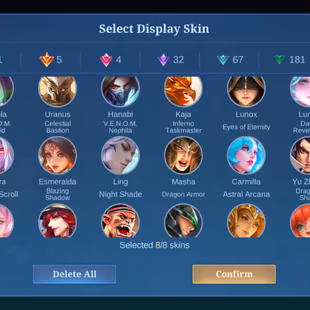 RARE LEGEND GORD || LUCKY BOX LEOMOND || COL KHUFRA || EXALTED COL 5 || 306 SKIN || EX 56 STAR || GOOD EMOTE - Image 4