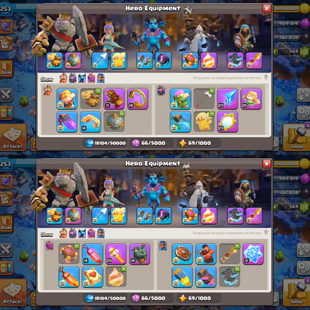 XP 253 | TH18 FULL MAX | HERO 105-105-95-80-55 | 391 MEDALS | NICE EQUIPMENT | 4179 WAR STARS | MAX BB BASE | MAX PETS - Image 5