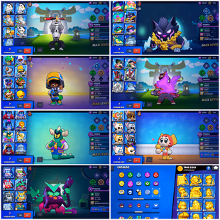  82.4K TROPHY | 44 MAX [ 36 HYPERCHARGED ]  361 RARE SKINS | 100/100 BR | 51 TITLES | 38 MAX RANK BRAWLERS  - Image 6