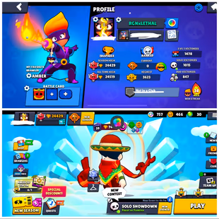 24K+ TROFIES | 5 MAX BRAWLERS | 53 BRAWLER | 28 Skins  | INSTANT DELIVERY  - Image 1