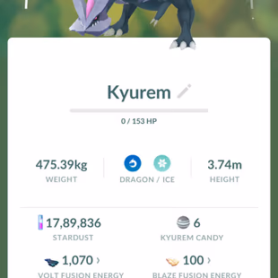 CAN MAKE SHINY FUSED KYUREM [] LEVEL 50 [] LEGENDARY 3 [] SHINY 21 [] RENAME AVAILABLE  [] CHEAPEST - Image 7