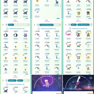 PVP ACCOUNT [] LOS ANGELES BG XERNEAS 100 [] 34 SHINY LEGENDARY [] 349 LEGENDARY [] 382 SHINY [] RENAME AVAILABLE [] 48  - Image 6