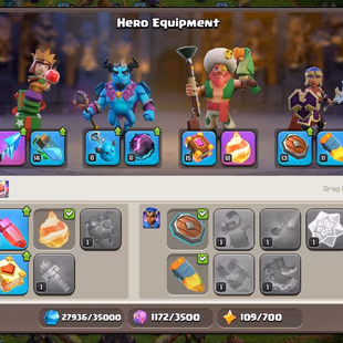 🚀TH16 EPIC ACCOUNT 🚀7 HEROS SKINS | EPIC EQUIPMENTS | INSTANT DELIVERY | - Image 5