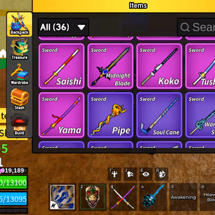 Blox Fruits Lv.2551 | Angel V4 | T-Rex PERM + Buddha PERM | Godhuman | CDK + TTK + Dark Blade | Full Fruit Build | Skull - Image 4