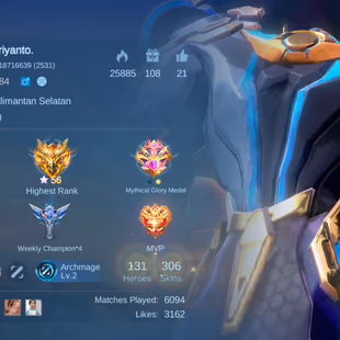 RARE LEGEND GORD || LUCKY BOX LEOMOND || COL KHUFRA || EXALTED COL 5 || 306 SKIN || EX 56 STAR || GOOD EMOTE - Image 5