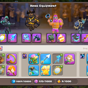 Th17Almost max | Hero-100-100-72-50 | Equipment-15-Epic Almost Max | XP-210 | Defence Wall Almost Max | NC-Yes | BEST-DE - Image 5