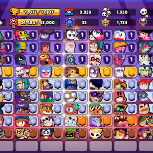 345 SKINS | 71.000 TROPHIES | 100 BRAWLERS | 40 HYPERCHARGE | 51 MAX | 35 PRESTIGE | 25 BUFFIES - Image 4