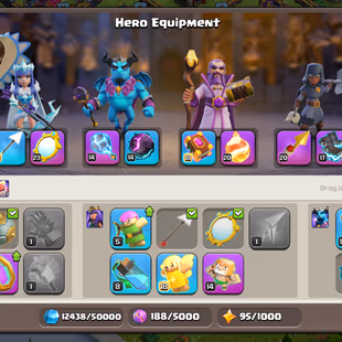 💫[ PREMIUM TH-17 ]💫S.BALL [MAX] | M.MIRROR [23] | FIREBALL - R.SPEAR [20] || HEROS: 72-92-44-53-34 | NICE DEF - TROOPS - Image 5
