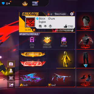 LVL 64 | SCORPION AND YELLOW CRIMINAL SET | 9 EVO AND 46 MYTHIC GUNS | 7791 LIKES | PRIME 4 | 4 ENTRY | - Image 2