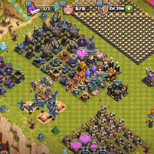 🔥TH 17 ALMOST MAX🔥HERO 100-100-75-50-EPIC SB[MAX] FA 20 FB 20 RS 20 EB 26-NC YES-797 MEDALS-XP 172-WALLS DEFENSE HIGH - Image 1