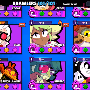 48 TOTAL PRESTIGE | 81.4K TROPHY-380X SKINS | 101/101 BRAWLER | 54X MAX | 52X HYPER | 120X GEMS | 141X EPIC SKINS  - Image 7