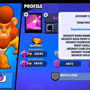 FREE CHANGE NAME | 10 TITLES | 292 SKINS | 54.500 TROPHY | 98 BRAWLERS | 34 HYPERCHARGED | 53 MAXED BRAWLERS | 1 BUFFIES - Image 6