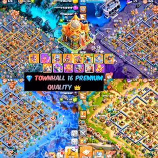 💎TH16 NEAR MAX🔥 [ RaRe-6x PAID SCENARIO ] [ HEROS SKIN ] | NIGHT BASE NEAR MAXED || HEROS-77-79-59-63-39 | SAFE AC - Image 1