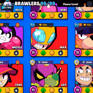 BEST OFFER 🎄 72.2K TROPHY 🎄 99/99 BRAWLER | 51X MAX | 33X HYPER | 270X SKINS | 48X GEMS | DELIVERY INSTANTLY  - Image 8