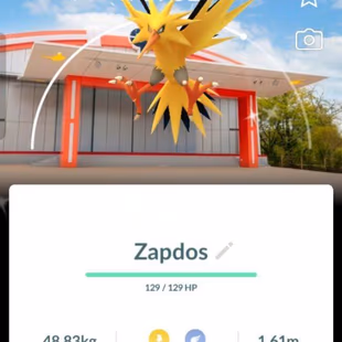 RARE SHINY LEGENDARY ZAPDOS TOKYO LOCATION BG 💎 LEVEL 51 💎4 SHINY LEGENDARY - LEGENDARY DMAX LUGIA - 25 DMAX - RENAME  - Image 1