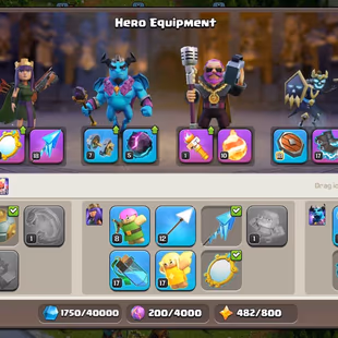 🔥[1800 CWL MEDALS-PREMIUM TH-15🔥[6EPIC-S.BALL-F.BALL-E.BOOT] | HERO-57-81-35-39-18-2 | BLUE WALLS-STRONG DEF!LOW PRICE - Image 6