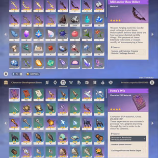 All Platform - EU - AR58 - 61 Character 21 5'Star - 10 Weapon 5'Star - Skirk - Lauma - Columbina - Arlecchino - Xilonen  - Image 5