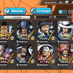 [4176][IOS+ANDROID] 10 EX - Can 7 Max - Kizaru + Shanks + Lucci + Kuzan + Sabo + Kaido + Roger + Zoro + Akainu , 846 fra - Image 3