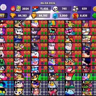 TROPHY 84K💎BRAWLER 100💎MAX 73-HYPER 67-26K BILLING AVAILABLE MAKE 72 HYPER-TOTAL SKINS 365-PROFILE ICONES 400-226 GEMS - Image 3