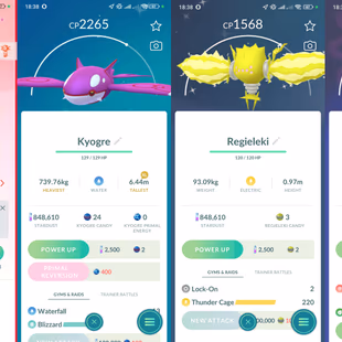Lvl 50 [Shiny Kyogre] | 46 Legendary | Solgaleo | Lunala | Zacian | Groudon | Regidrago | Regieleki | Valor | 857 - Image 3