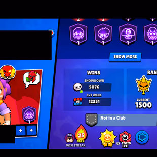 404 SKINS | 80.600 TROPHIES | 101 BRAWLERS | 61 HYPERCHARGE | 66 MAX | 58 PRESTIGE | 24 BUFFIES - Image 6