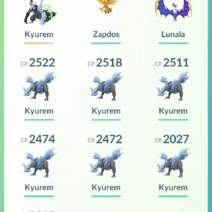 LUNALA 🔥 LEVEL 51 💎 SHINY FUSED KYUREM BLACK [] ZAPDOS  [] 10 LEGENDARY [] RENAME AVAILABLE - Image 5