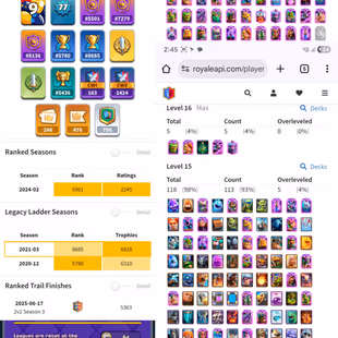 Level 77🔥120 Elite🔥32 Evolation [26x Skin 246 Emotes] 22237 Gems 4.7 Milion Gold 3x GT Rank 2x Ladder Ultimate Champ - Image 1