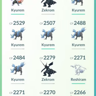 LEVEL 50 [] SHINY FUSED KYUREM WHITE [] 25 LEGENDARY [] ZEKROM RESHIRAM [] SHINY 11 - Image 4