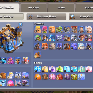 RR💥TH 18 HIGH DEFENCE💥HERO 101/103/78/80/55/11 | 6 EPIC EQUIPMENT MAX 56 HERO SKIN NC-500 BUILDER BASE FULL MAX XP-236 - Image 4